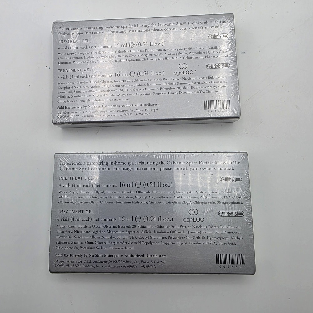 NuSkin Galvanic Spa Facial Gels Ageloc Lot Of 2 New Sealed Box Nu Skin - Picture 3 of 8